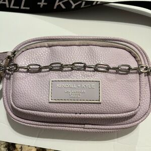 Kendall & Kylie Lavender Crossbody Bag with guitar strap